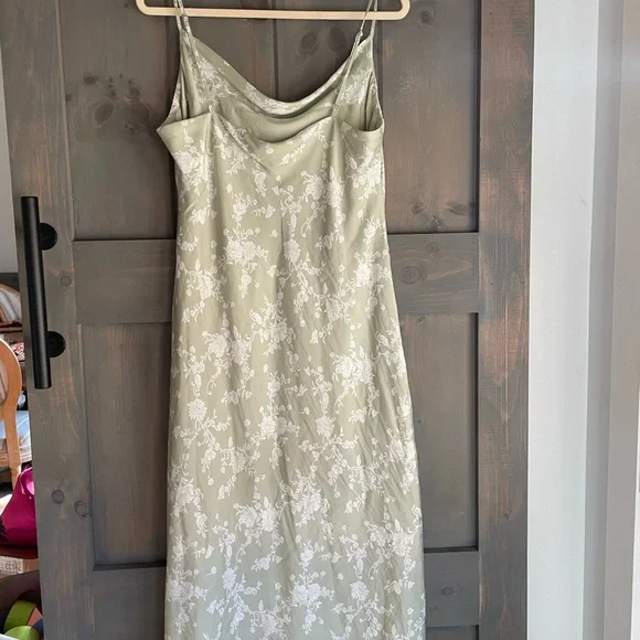 Mila Midi Dress by Altar'd State Sage Green Floral Dress - Picture 8 of 9